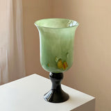 Goglasscup Glazed Wide Mouth Glass Vase