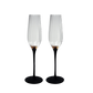 VIANASA'S Black Swan Champagne Flutes