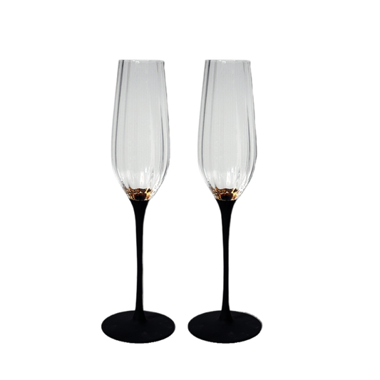 VIANASA'S Black Swan Champagne Flutes