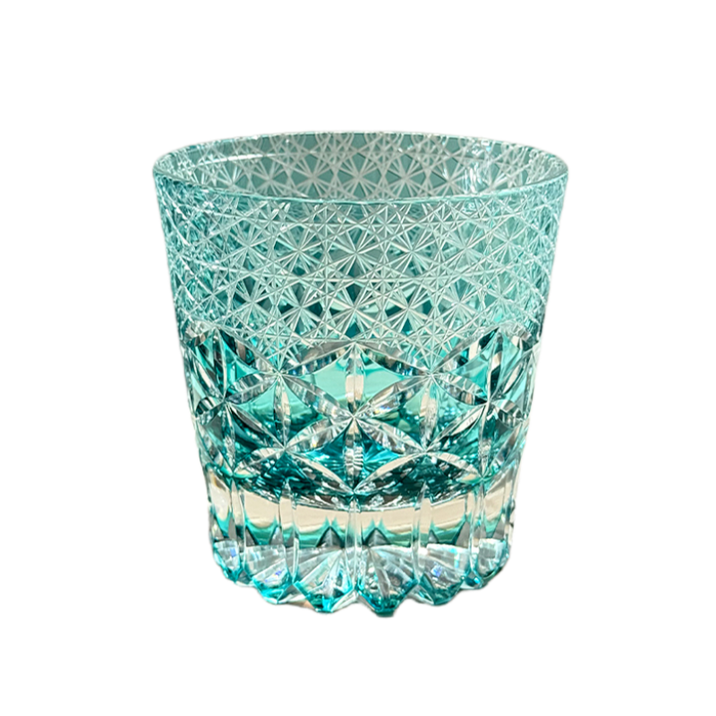 CALLURE Green Glass Dream Edo Kiriko Whiskey Glass - Goglasscup