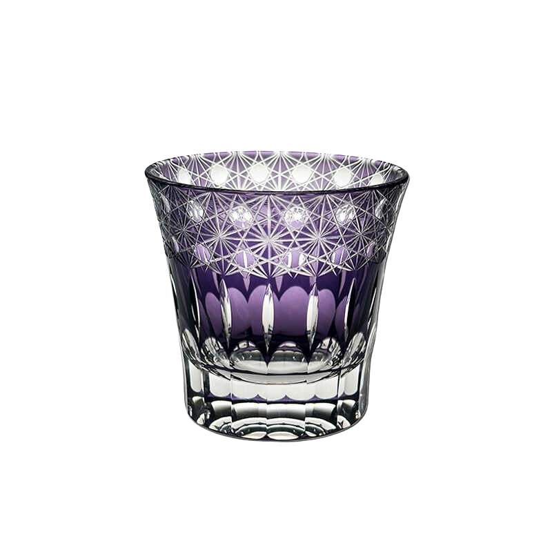 VIANASA'S Violet Edo Kiriko Whiskey Glass