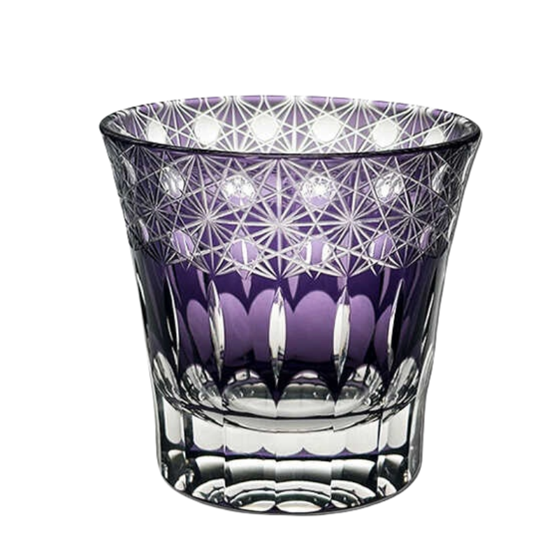 VIANASA'S Violet Edo Kiriko Whiskey Glass Goglasscup