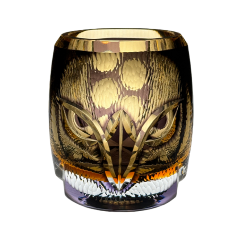 VIANASA'S Edo Kiriko Owl Whiskey Glass Goglasscup