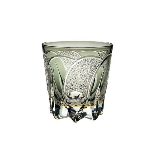 VIANASA'S Edo Kiriko Moon Rainbow Whiskey Glass