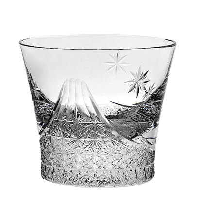 Japanese Thick-Bottomed Crystal Wine Glass | Mount Fuji + Ice Crystal + Angel Wings + Sharp Edge