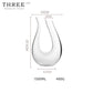 THREE LIFE U-shaped Wine Decanter - Goglasscup