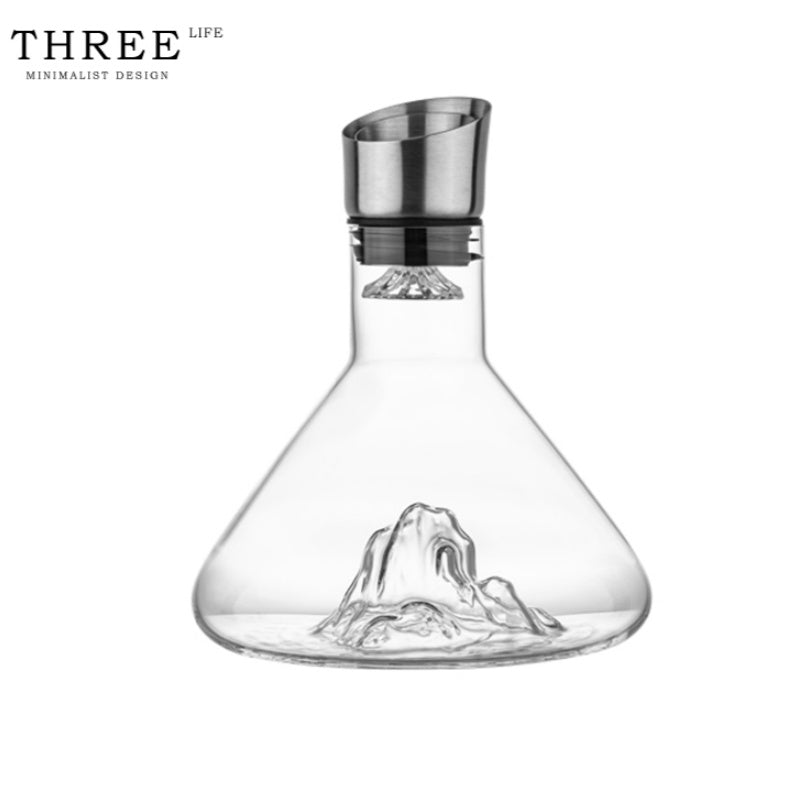 THREE LIFE Iceberg Red Wine Decanter - Goglasscup