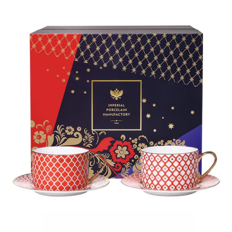 LOMONOSOV Fine Bone China STAR Premium Coffee Cup