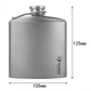 SILVERANT Pure Titanium Outdoors Hip Flask