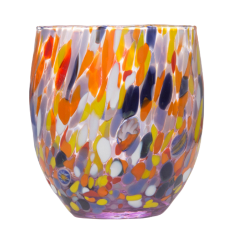 Italian ZECCHIN Handmade Colored Glasses
