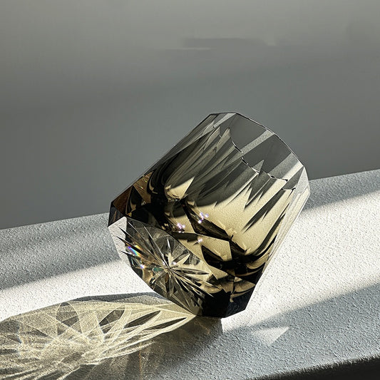 KAGAMI Obsidian Enigma Stone Whiskey Glass - Goglasscup