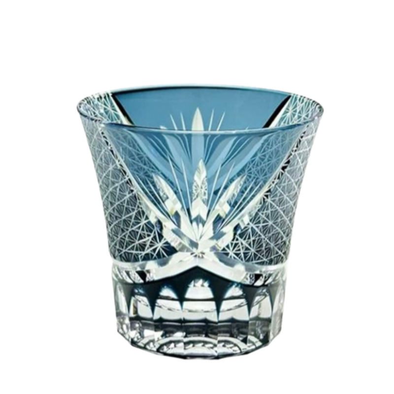 Chrysanthemum - Edo Kiriko Whisky Glass