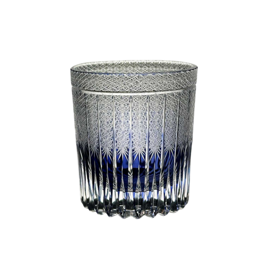 VIANASAS Purple Cloud Edo Kiriko Whiskey Glass