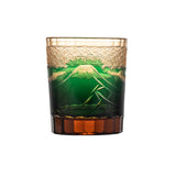 KAGAMI Edo Kiriko Whiskey Glass Mount Fuji