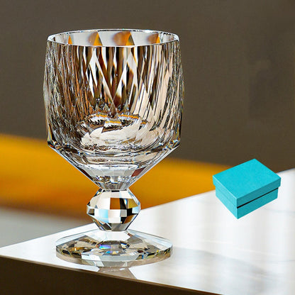 Edo Kiriko Handcrafted Crystal Prism Whisky Glass