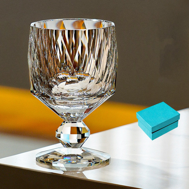 Edo Kiriko Handcrafted Crystal Prism Whisky Glass