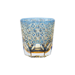 CALLURE Blue Daisy Edo Kiriko Whiskey Glass