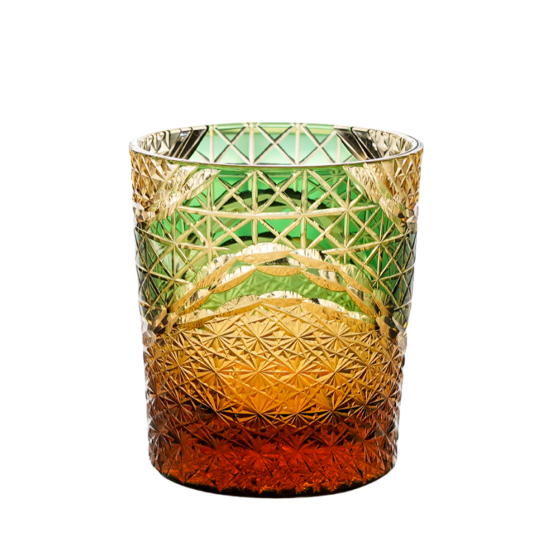 GOGLASSCUP Landscape Japanese Edo Kiriko Glass