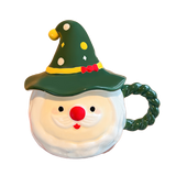 GOGLASSCUP Santa Claus Mug with Lid