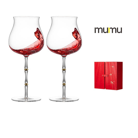 MUMU Handmade Bamboo Series Wine Glass - Goglasscup