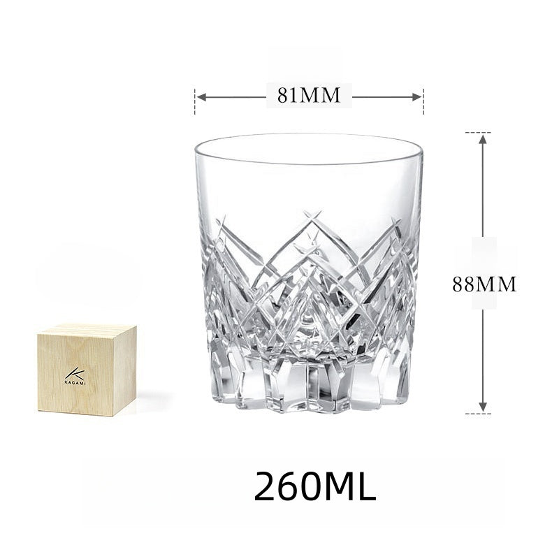 KAGAMI Edo Kiriko Whiskey Glass Twill GoGlassCup