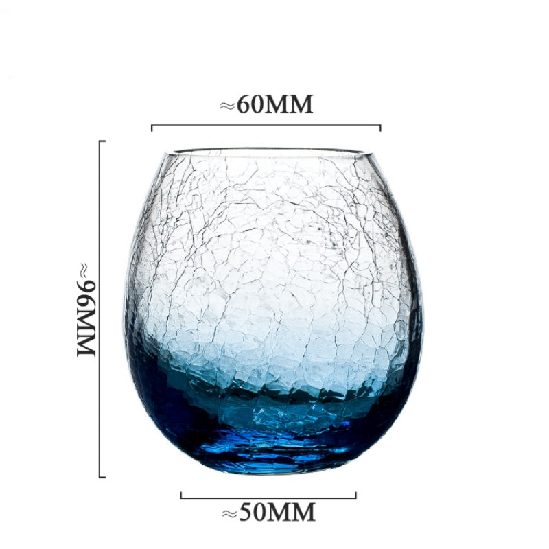 GoGlassCup Ice Cracked Whiskey Glass