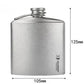 SILVERANT Pure Titanium Outdoors Hip Flask Goglasscup