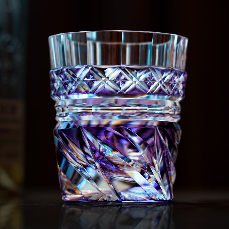 GOGLASSCUP Valley of the Wind Hand carved Edo Kiriko Glasses - Goglasscup