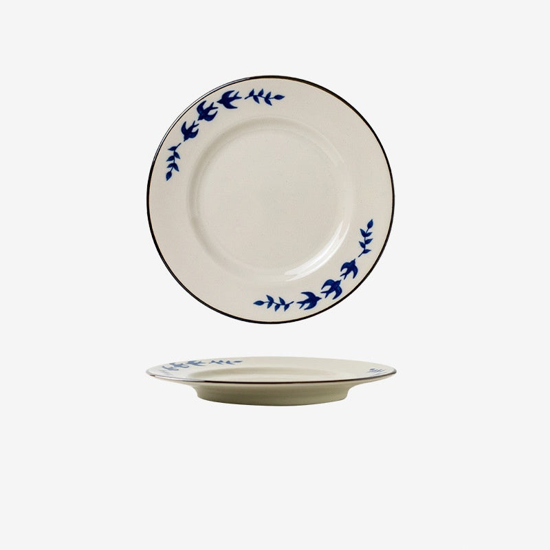 Mino Ware Handcrafted Spring Swallow Ceramic Collection