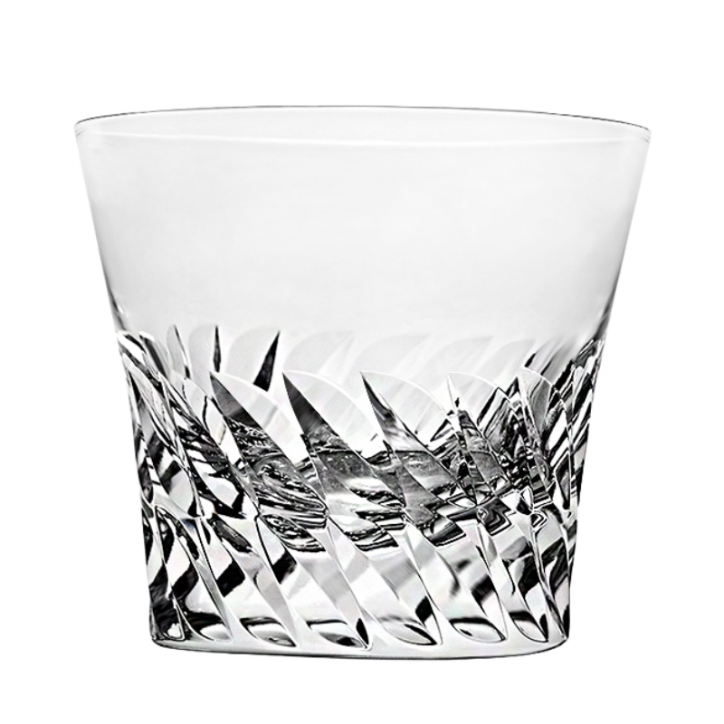 Japanese Thick-Bottomed Crystal Wine Glass | Mount Fuji + Ice Crystal + Angel Wings + Sharp Edge
