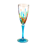 ZECCHIN Painted Temple Series Champagne Glasses - Goglasscup