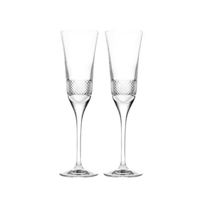 DA VINCI Hand Cut Fiesole Series Champagne Flutes