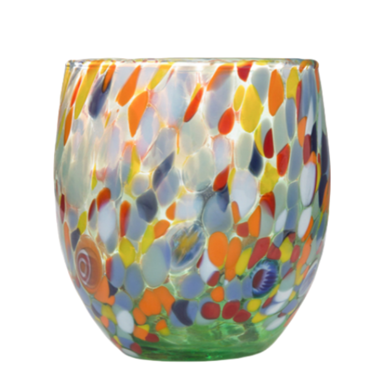 Italian ZECCHIN Handmade Colored Glasses