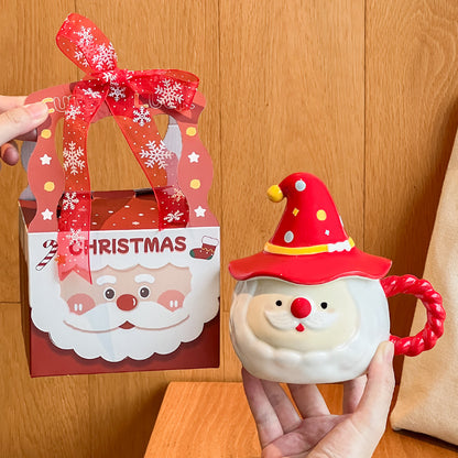 GOGLASSCUP Santa Claus Mug with Lid