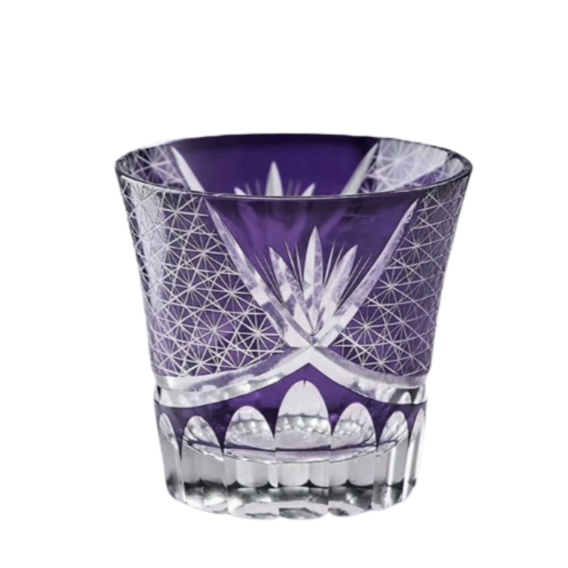 Chrysanthemum - Edo Kiriko Whisky Glass