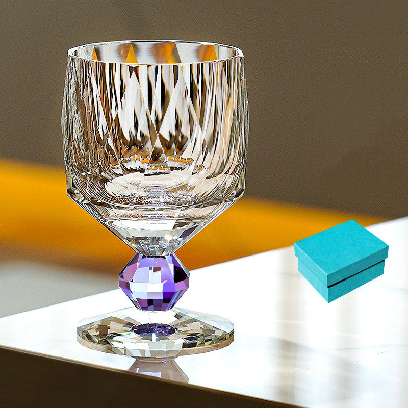 Edo Kiriko Handcrafted Crystal Prism Whisky Glass