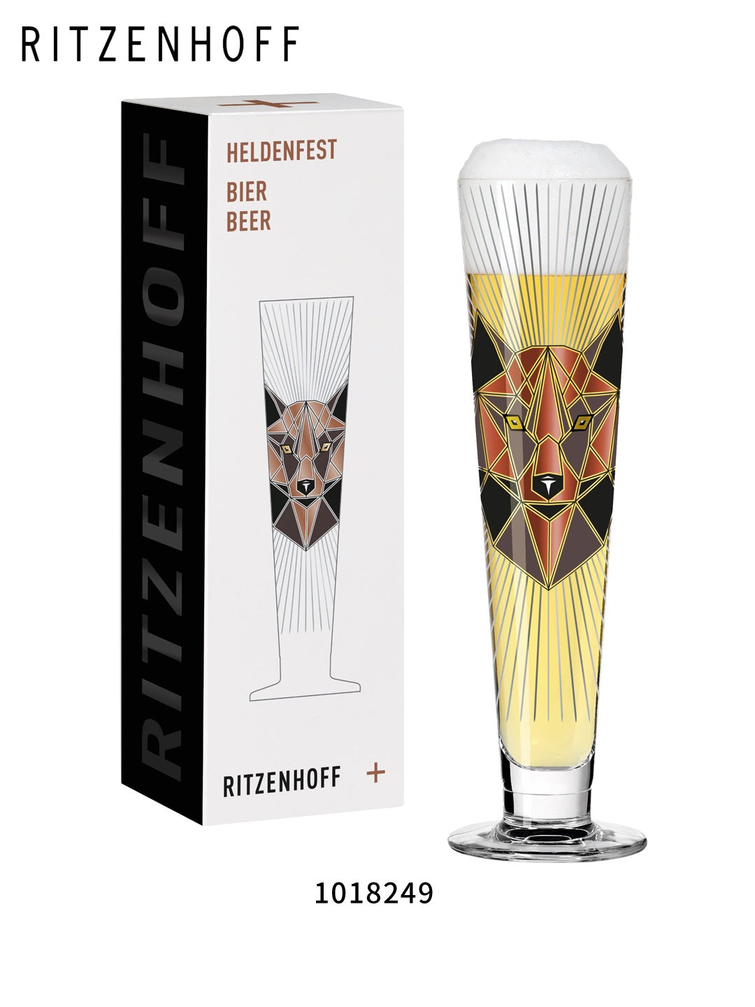 RITZENHOFF Black Label Pilsner Crystal Beer Mug