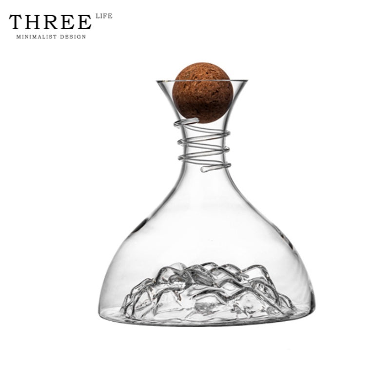 THREE LIFE Iceberg Red Wine Decanter - Goglasscup