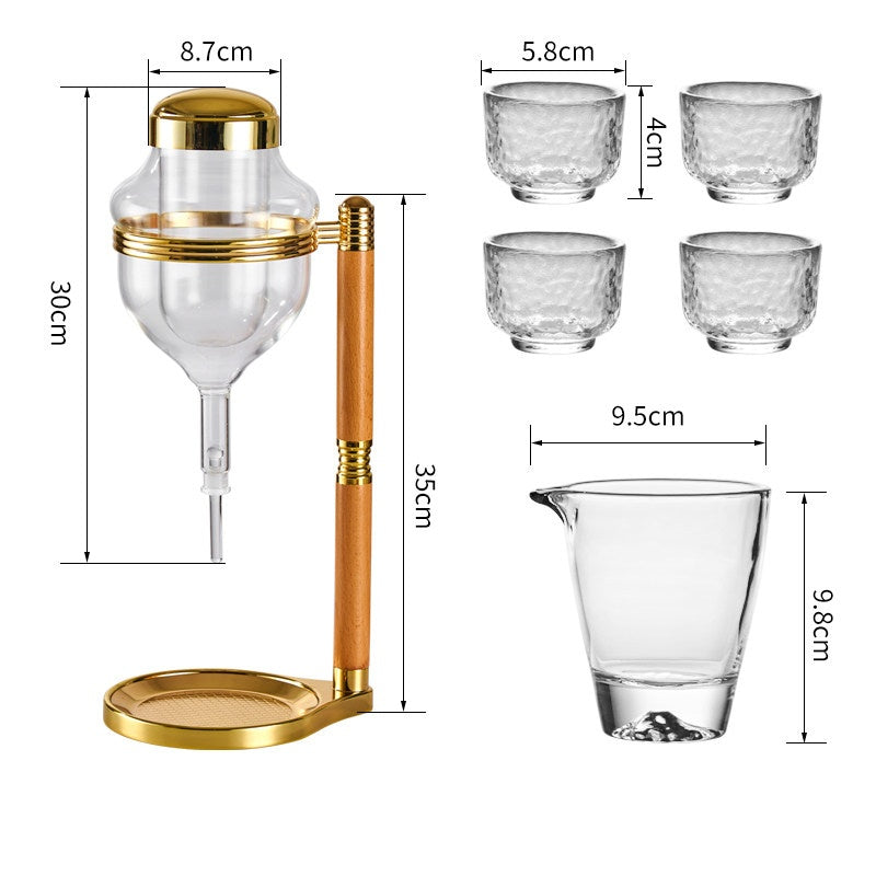 Elegant Glass Wine Dispenser Set