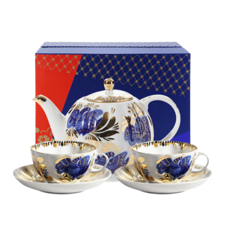 LOMONOSOV Golden Garden Coffee Cup – Premium Fine Ceramic English-Style Afternoon Tea Set