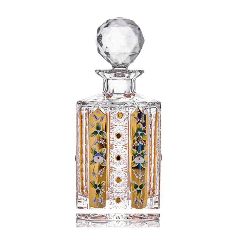 BOHEMIA Hand-engraved Enamel and Gold-painted Whiskey Glasses - Goglasscup