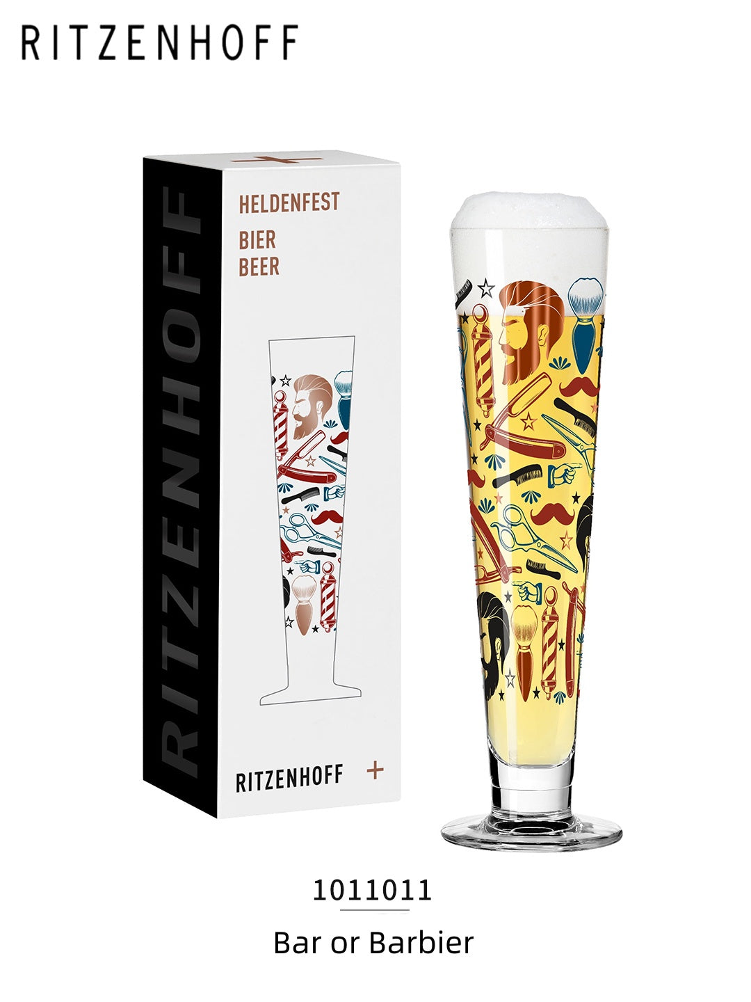 RITZENHOFF Black Label Pilsner Crystal Beer Mug