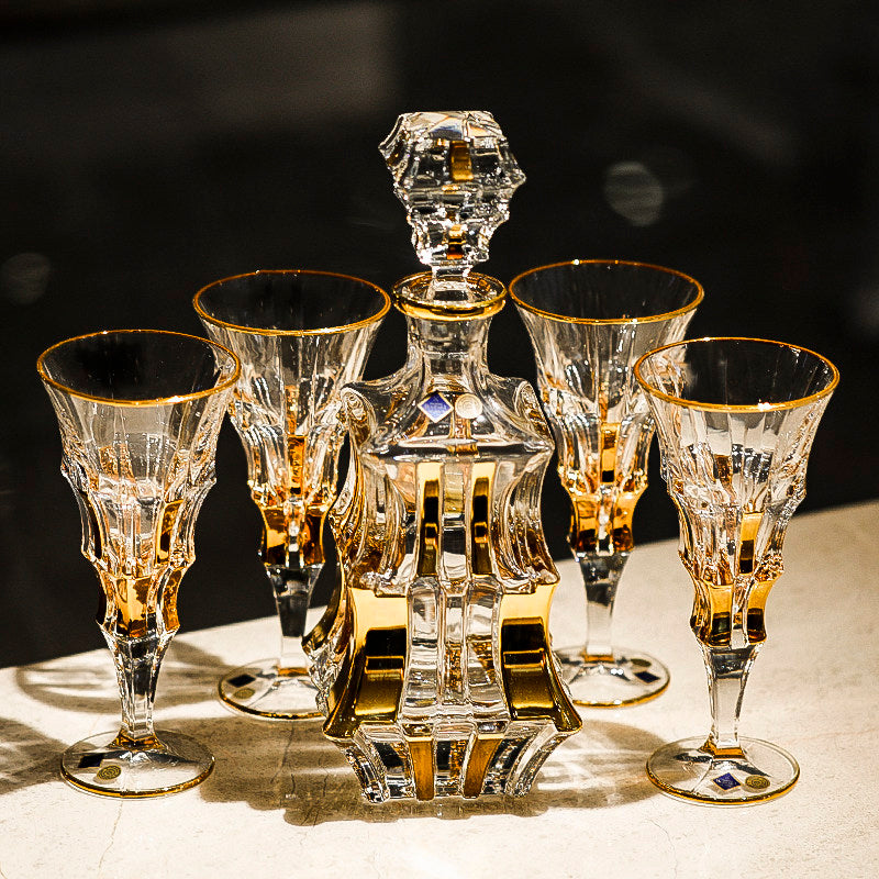 Bohemia Royal Crystal Wine Decanter Set