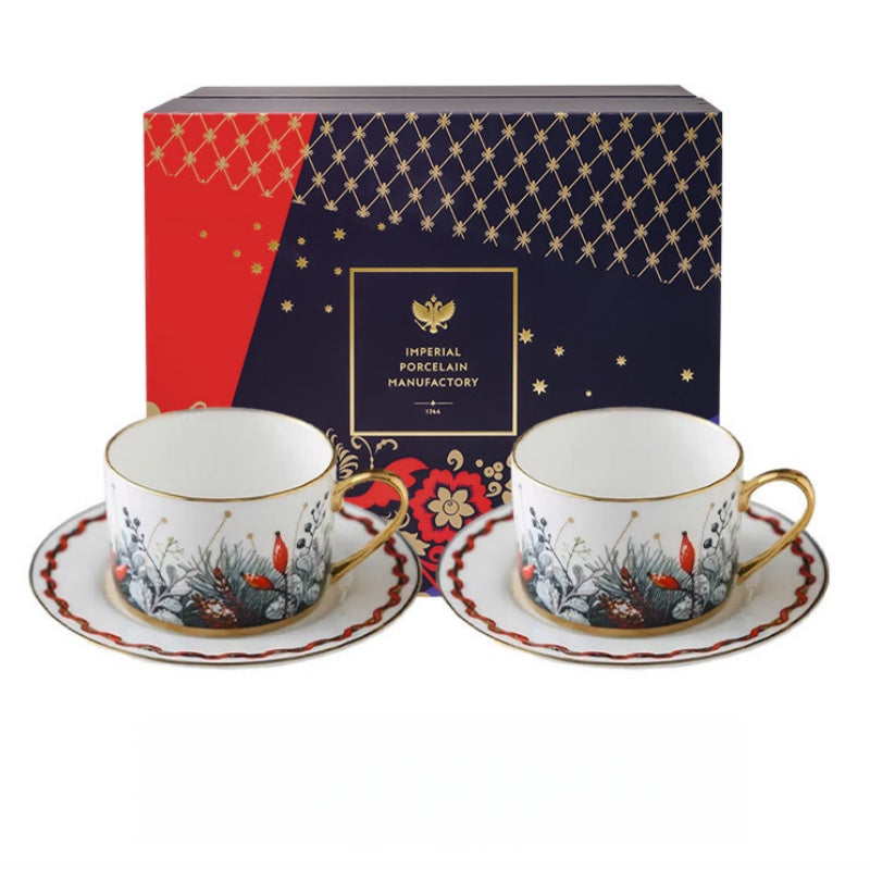 LOMONOSOV Fine Bone China STAR Premium Coffee Cup