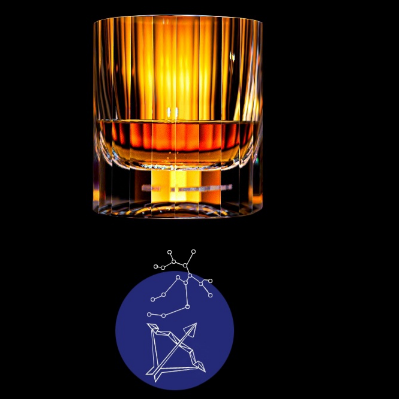 European Crystal 12 Zodiac Signs Whiskey Glass GoGlassCup