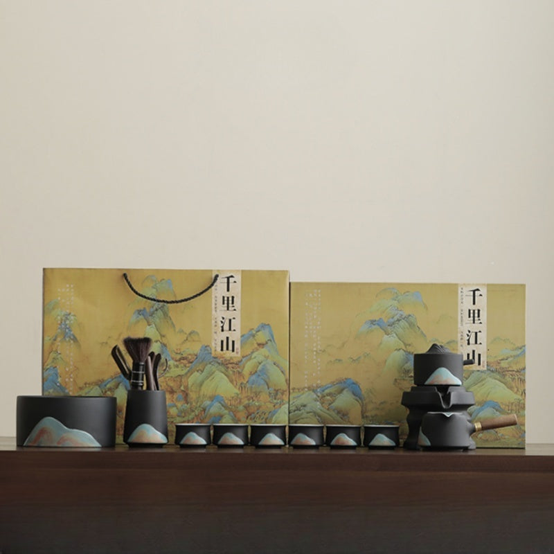 GOGLASSCUP Forbidden City Cultural Creativity Distant Hills Automatic kungfu Tea Set - Goglasscup
