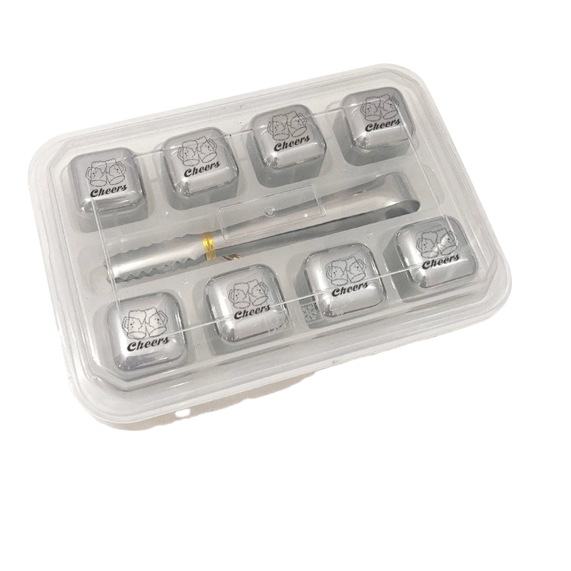 GOGLASSCUP Custom Stainless Steel Ice Cubes - Goglasscup