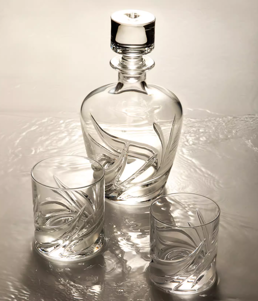 DAVINCI Cetona Whiskey Glass +Wine Decanter