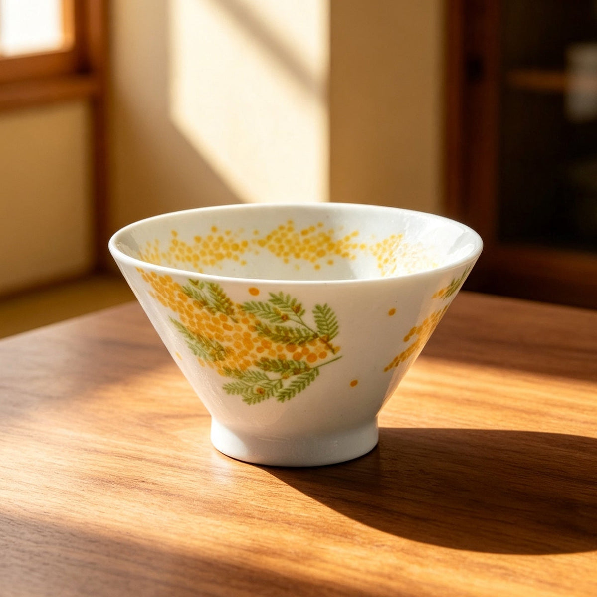 Hatsuichi Mino Ware Mimosa Kasa Ceramic Bowl Set of Five