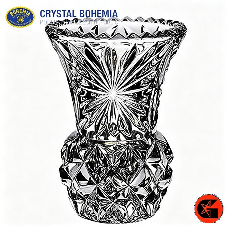 BOHEMIA crystal glass vase view 2